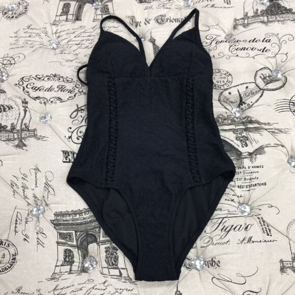 Jessica Simpson Rose Bay Textured Swimsuit - Picture 5 of 7